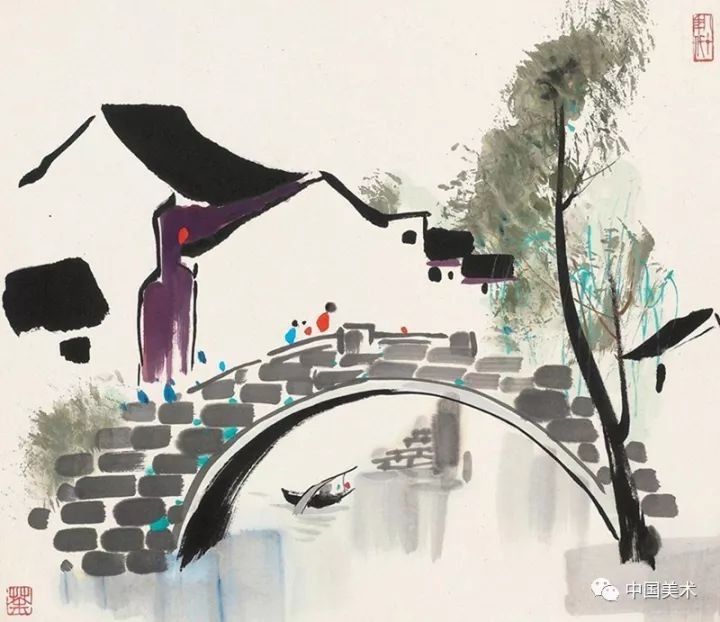 吴冠中高清水墨作品100幅,意境悠远,值得珍藏!