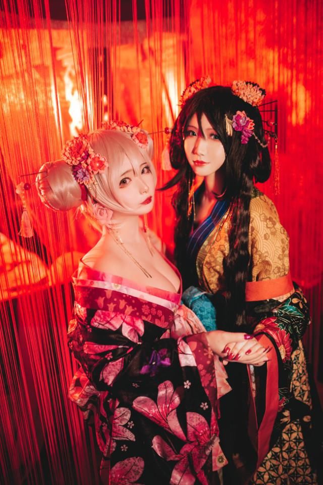 《cos秀》王者荣耀众美cosplay小乔孙尚香花魁私设古典美女之惑