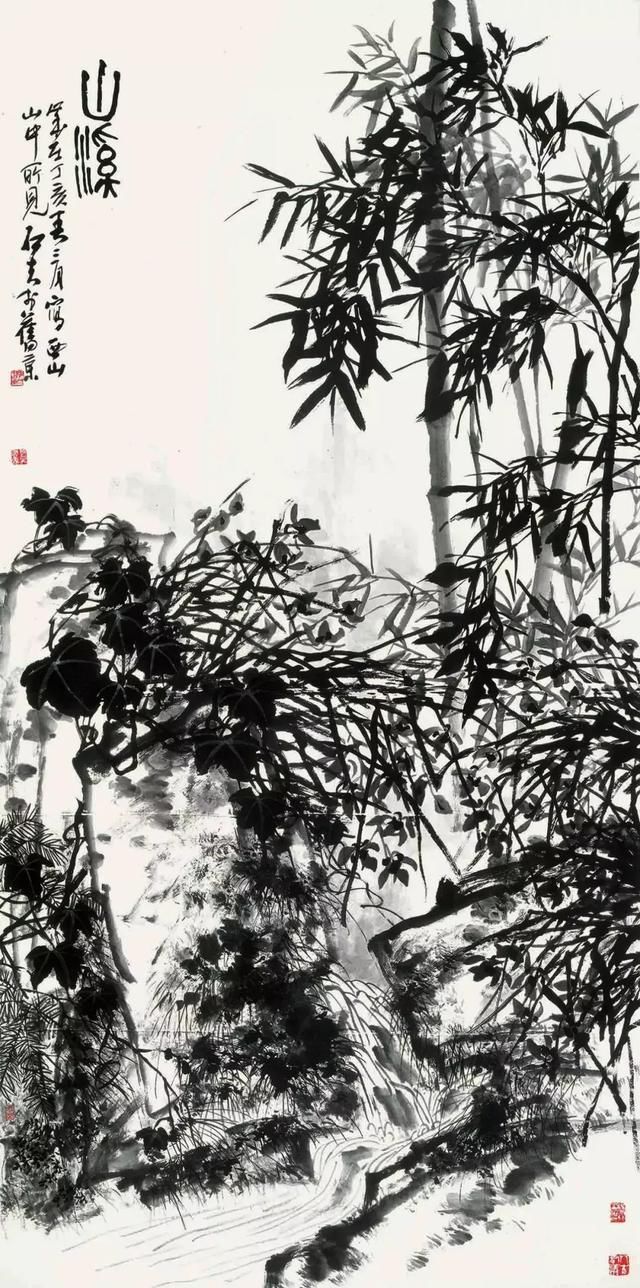 实际上真正熟悉他画风的都知道,步入不惑之年的郭石夫他笔下的兰竹