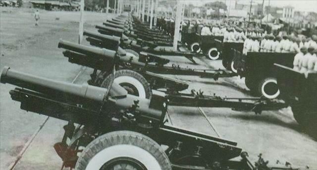 新中国的大口径压制火炮一般是源自苏联的130毫米加农炮或者是152