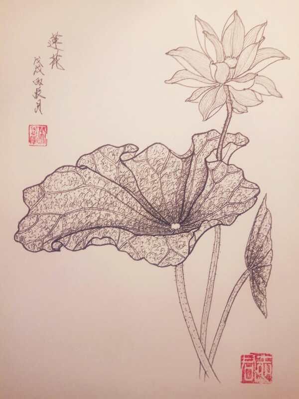 1,程庆拾的钢笔画作品