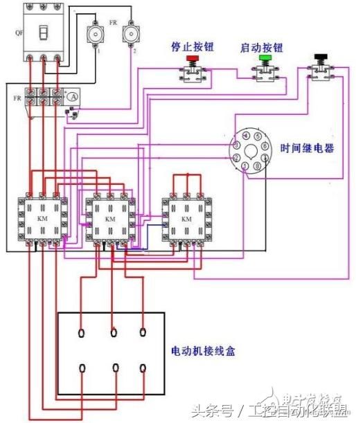 时间继电器控制降压启动速度没变化是什么问题 如上图