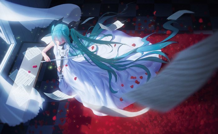 8张古典风格的初音未来美图壁纸,这是你没看过的东方之美