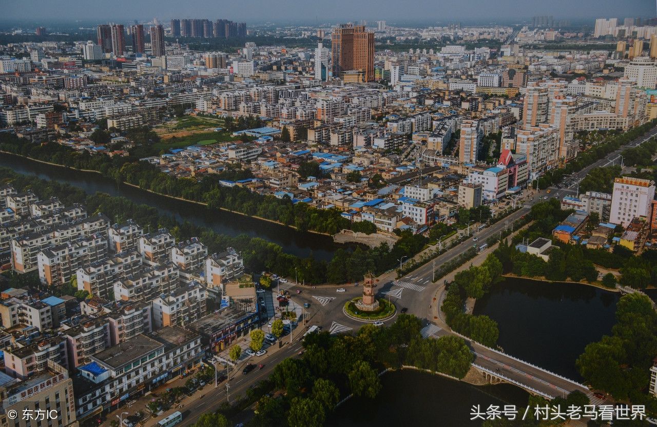 航拍安徽第一人口大市-阜阳市