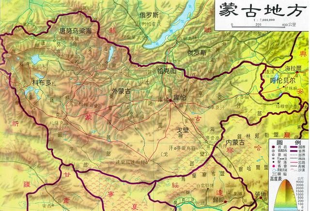 这些汉人的命运最后怎样呢? 北洋时期外蒙古地图