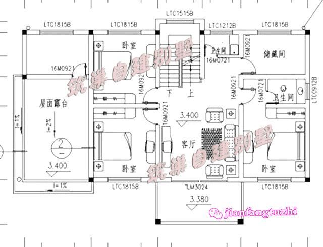 三层半房屋设计图 农村四层半房屋设计图