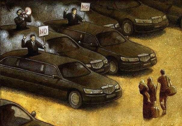 30张讽刺现实,现代人一看就会懂的悲伤插画