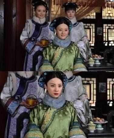 甄嬛传:甄嬛的宫装穿在蒋勤勤身上,真是太美了!