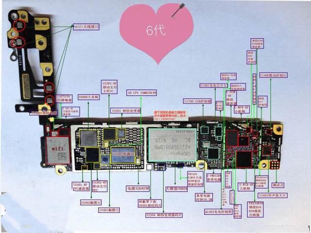 苹果6 6p 充电电路引起的故障 祥细分析以及维修方法