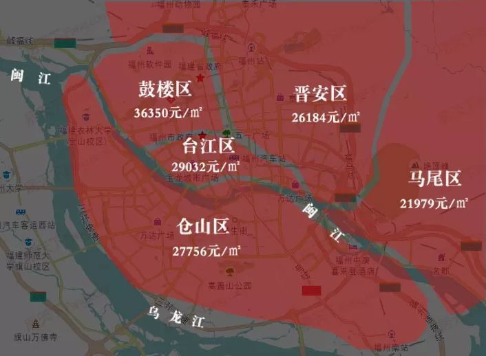 其次是台江区签约均价也快突破3万大关,1月份均价29023元/㎡,同比上年