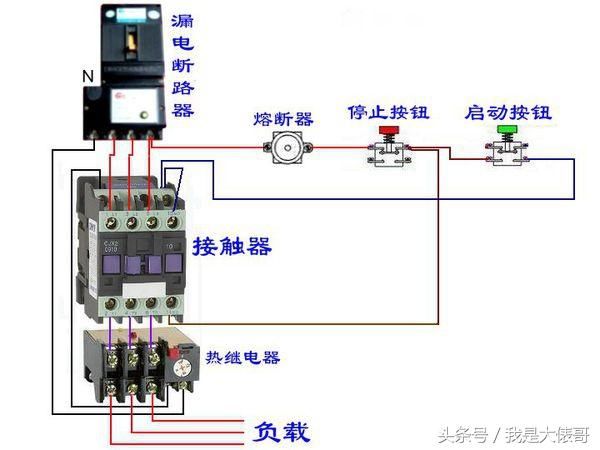 220v接触器自锁电路图,380v接触器自锁电路图 大表哥:双互锁控制电机正反转接线,按钮互锁接触器互锁加自锁