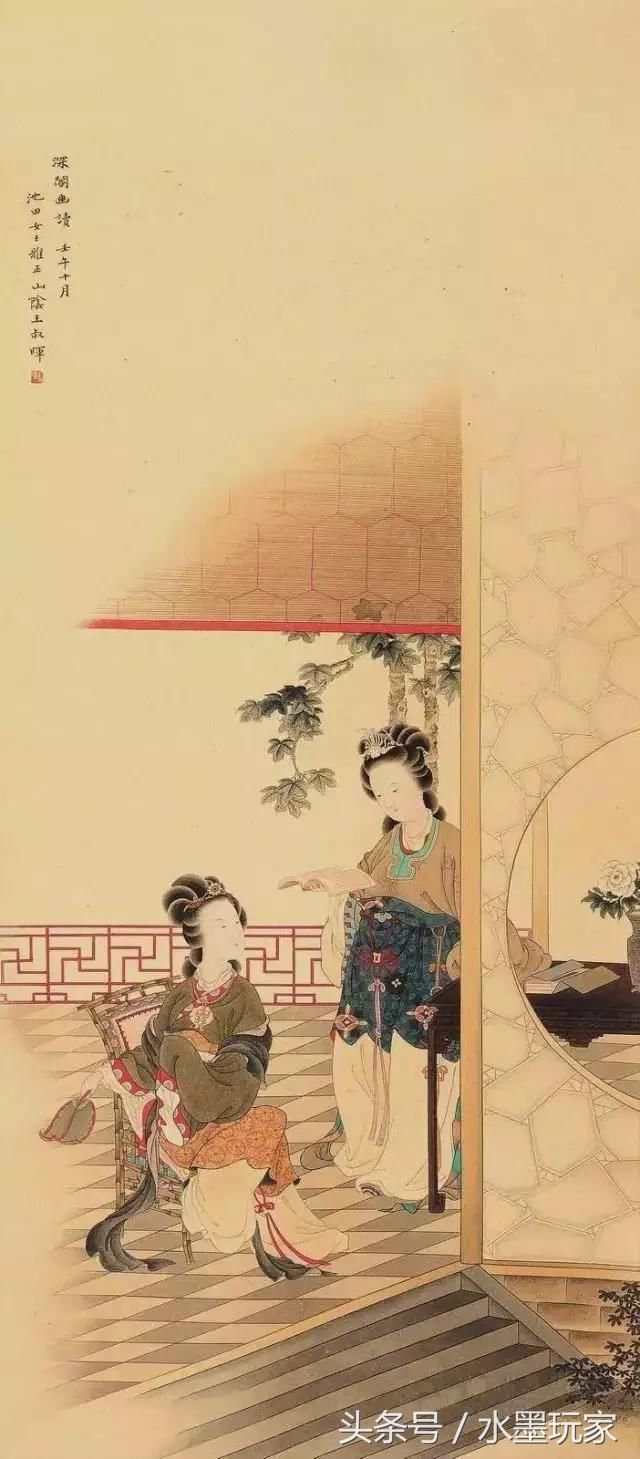 "尽精微,致广大"工笔画大家王叔晖重彩仕女人物画欣赏