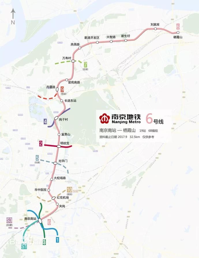 s6号宁句城际预计2022年通车 作为南京第一条跨省地铁 s6号线一直备受