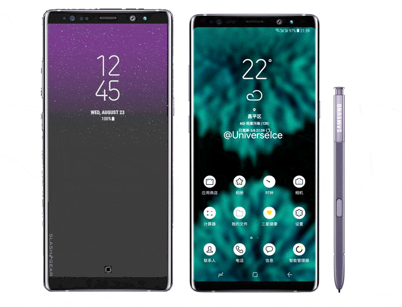 从外观上来看,galaxy note 9变化不大,或许屏占比有所提升,但依然不