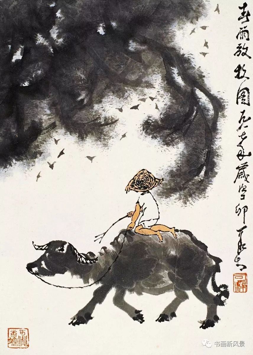 大师李可染《牧牛图》高清66幅!极品收藏!