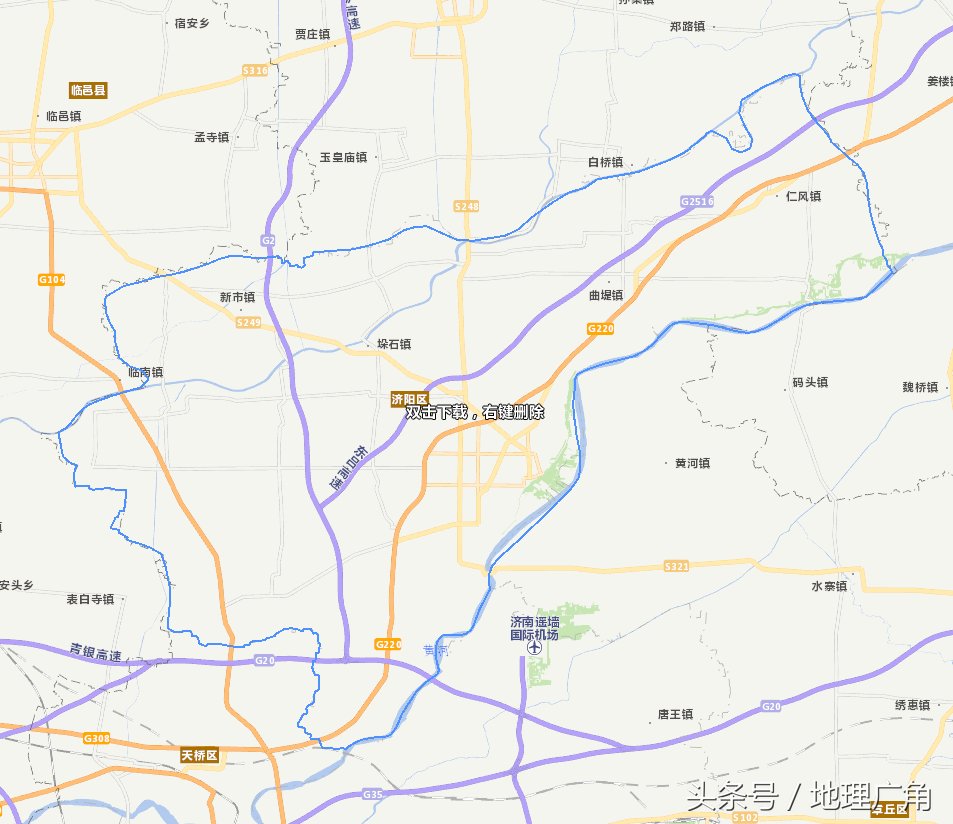 济南市行政区域划分地图