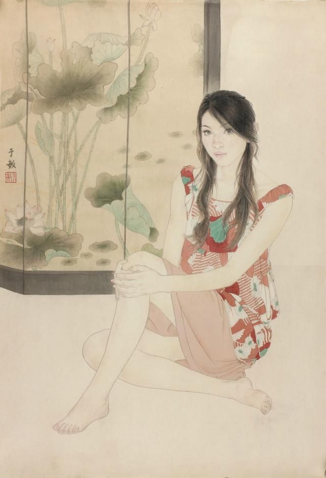 何家英最得意女弟子,女画家于敏现代工笔人物画欣赏