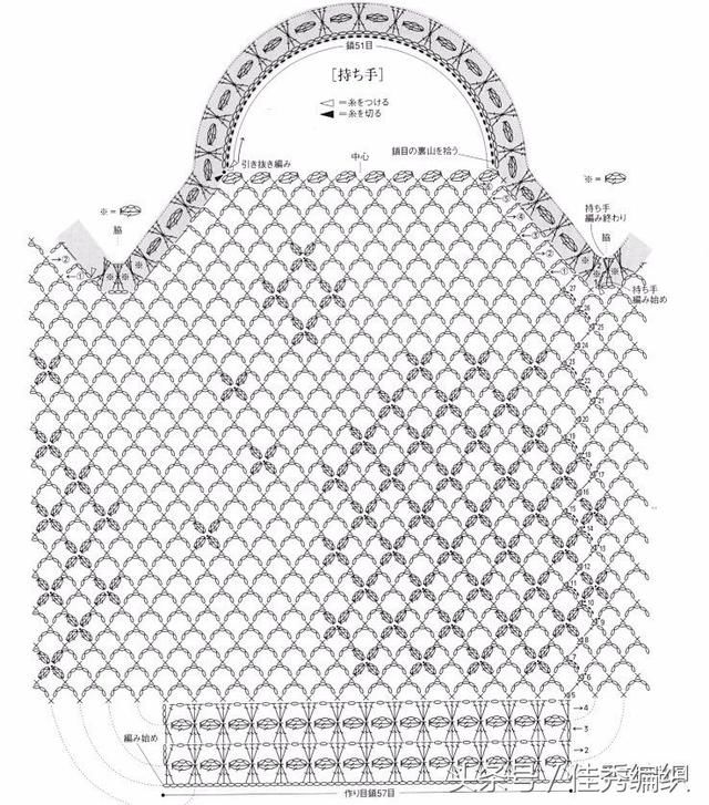 钩针编织教程图解 网红钩针网兜包图解大全 网兜袋钩针包包20款