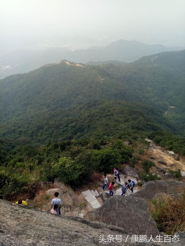 假日登山,站的高看的远,目的地深圳羊台山上顶峰