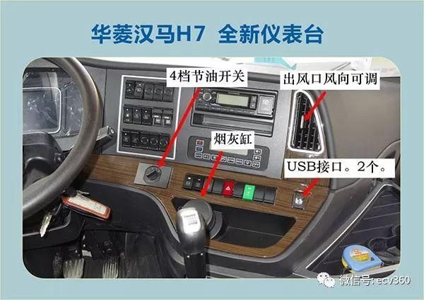华菱汉马h7内饰探秘:关怀老司机,不玩虚的!|卡车之友网