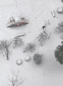 可算是下雪了