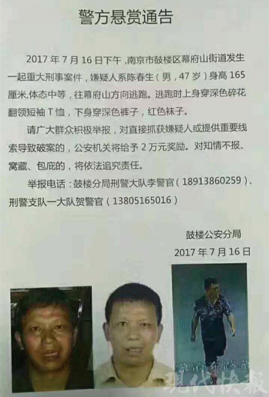 经查,陈某,48岁,江西宜春市人,因为感情纠葛,将其妻杨某杀害后逃至