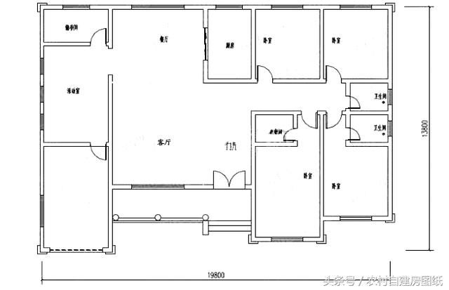 6款一层农村自建房设计图,20万的小别墅,款款带车库