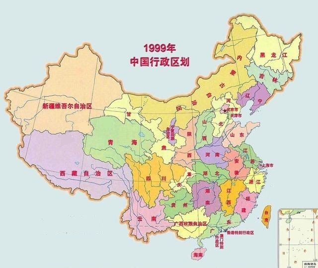 建国以来中国行政区域划分地图