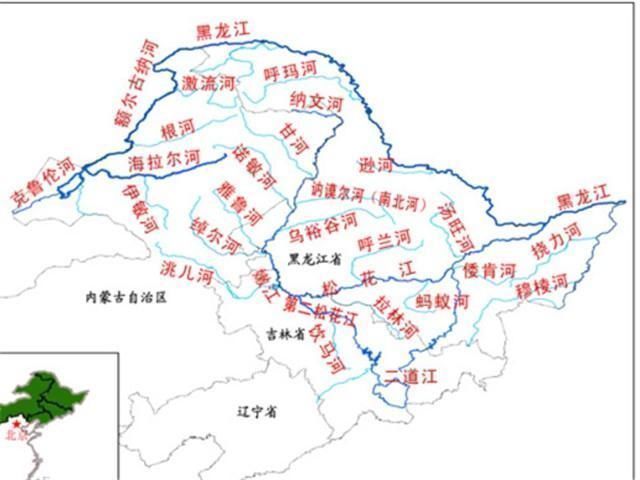 南部的源河为额尔古纳河,它是由内蒙古的海拉尔河和外蒙的克鲁伦河汇
