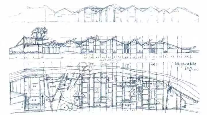 那么真正的设计草图是什么样的呢? 湖南本土建筑师杨瑛的草图.