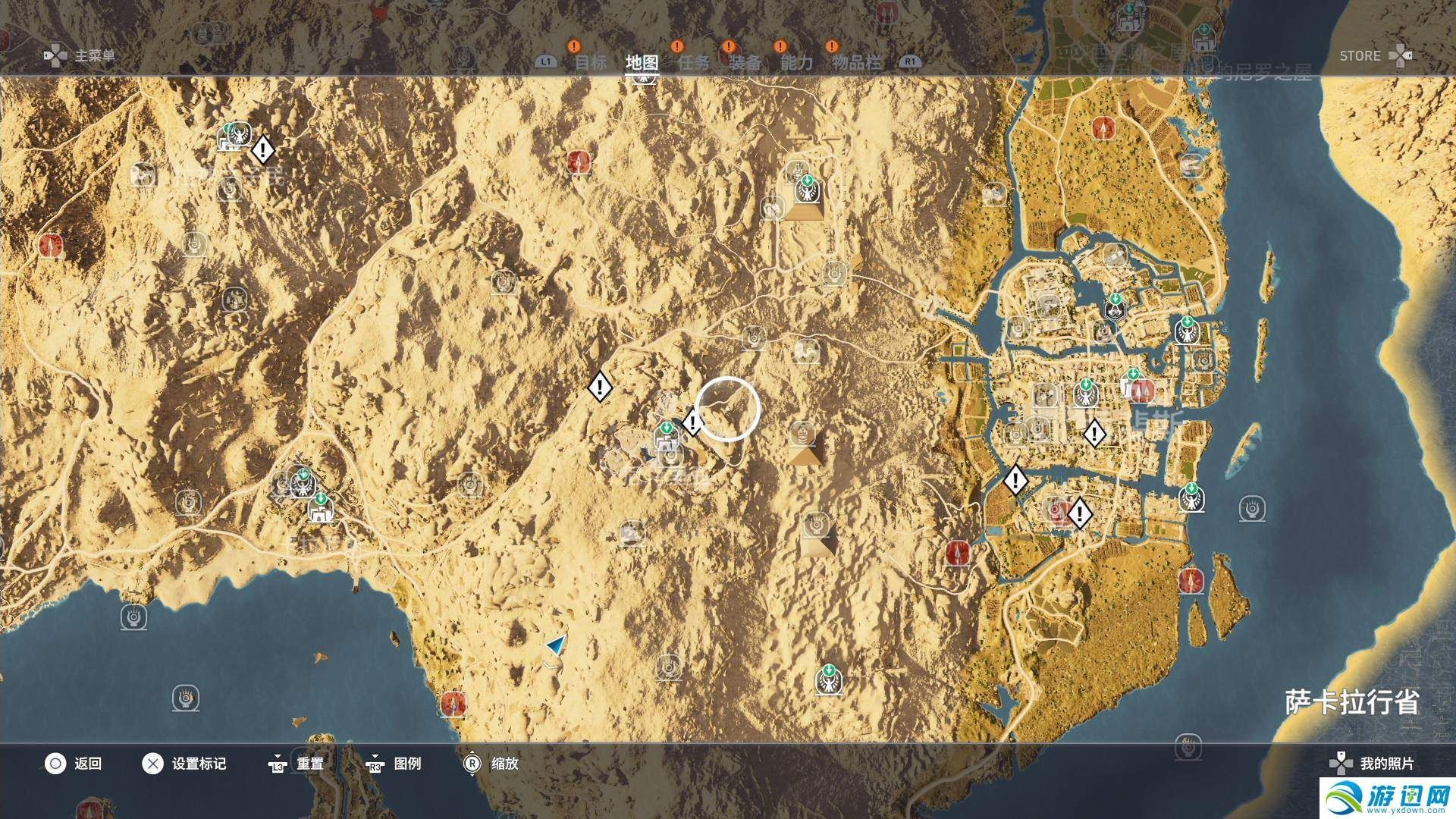 刺客信条起源全地图全地标全区域收集汇总