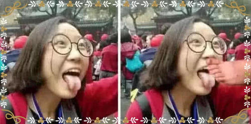 让人笑掉大牙的p图,小姐姐的"猪头"真美,小女孩真霸气