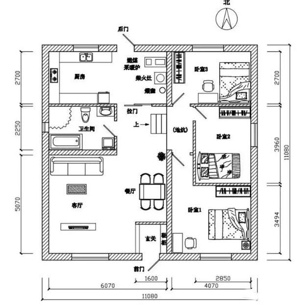 11x11东北农村新式砖瓦房,10万元就能盖,谁都能建得起