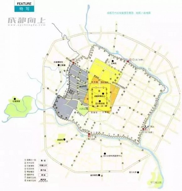 成都历代古城复原示意图 地图:姚维娜