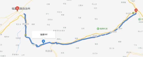 9,甘肃省s309省道临夏州境内102公里至112公里路段