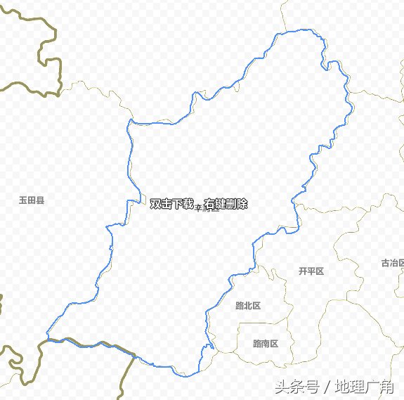 唐山市行政区划地图