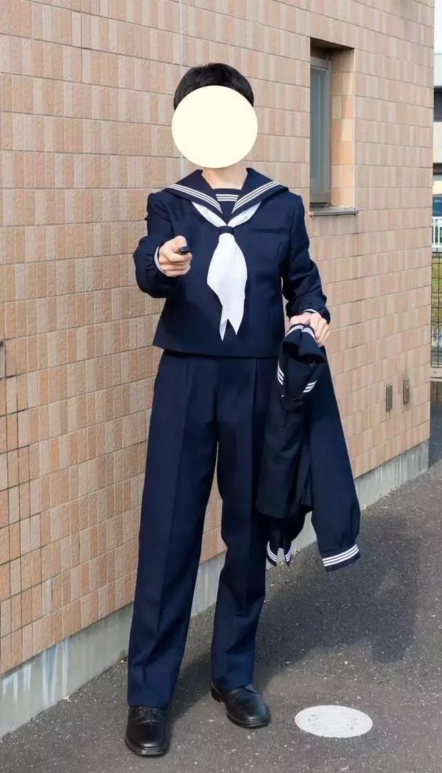 日本网友提倡男中学生也要穿水手服!没想到效果还真不