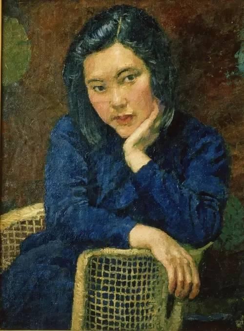 徐悲鸿画第二任妻子廖静文1947年布面油画,67cm×54cm,中国美术馆藏