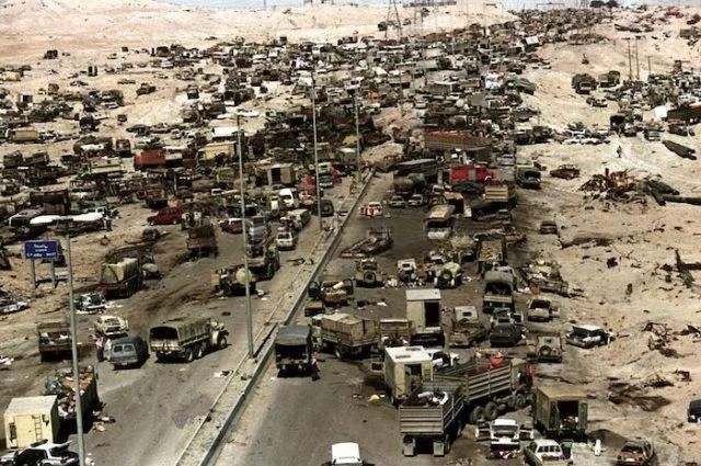 海湾战争中的死亡公路,伊拉克三个师瞬间化为灰烬