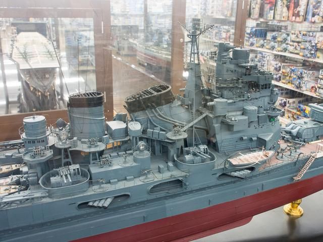 二战日本联合舰队最强条约重型巡洋舰-1/100高雄号重巡洋舰模型