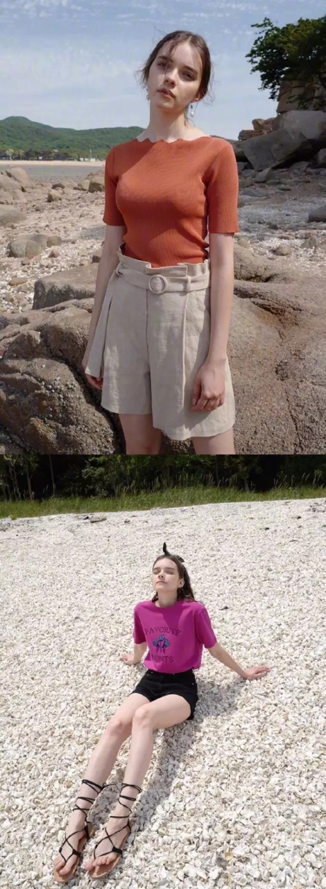 小麦肤色女孩的chic穿搭