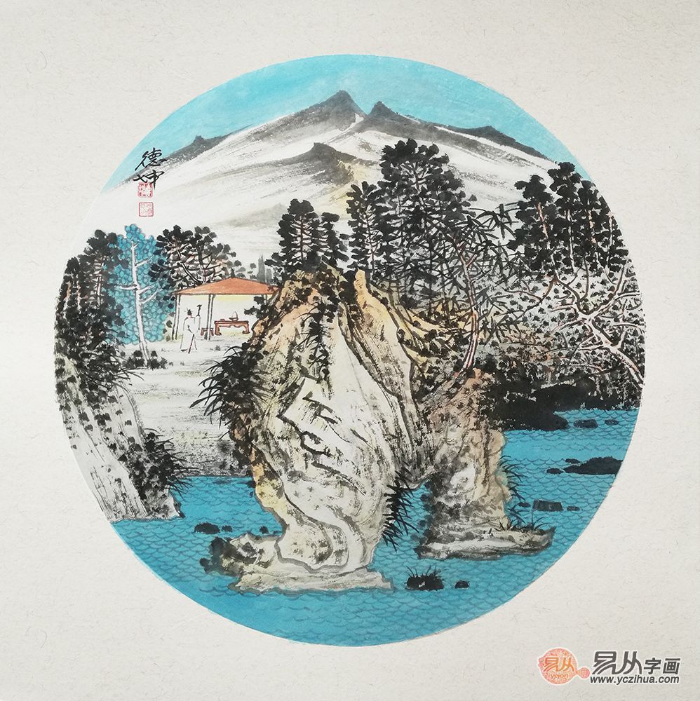 名家国画欣赏,大有乾坤的小品山水画作品欣赏