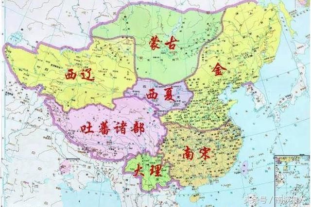 中国疆域图之从唐朝到民国的领土扩张与减少