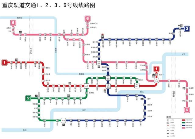 首先先给大家一个巨巨巨巨实用的重庆轻轨交通路线图.