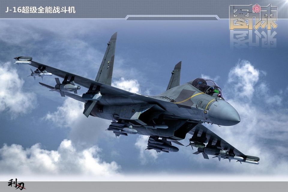 图谏cg:中国第一款"万能"战机 击落f22没问题