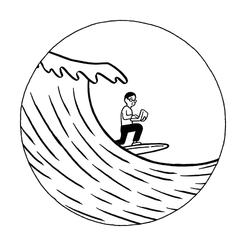 爆红日本插画设计家 noritake,简单的黑白