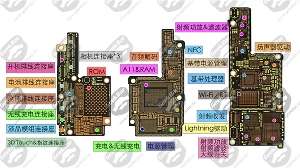 返璞归真:iphone 8主板详解 空间利用巅峰之作