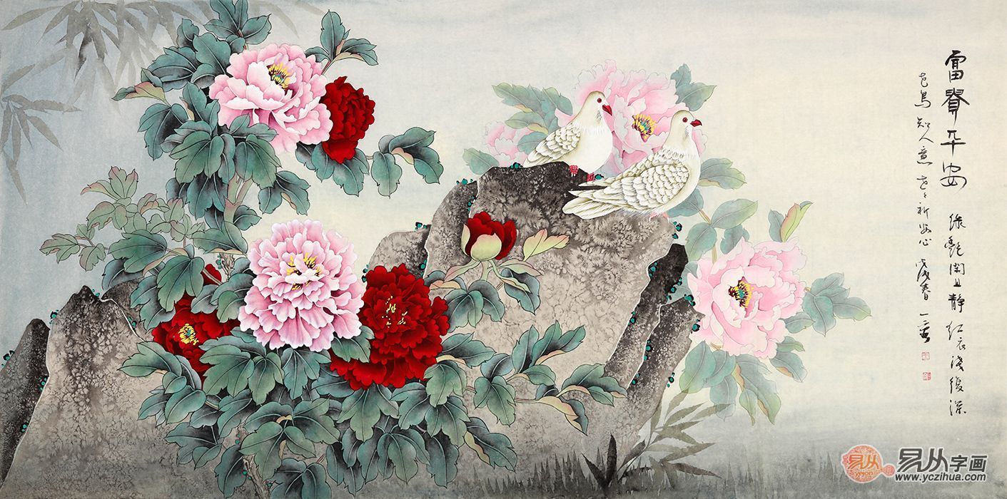 自家客厅挂画选什么好 分享雅致吉祥花鸟画