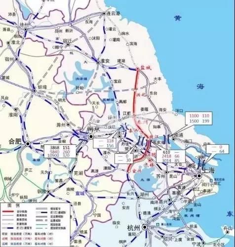 而 铁路部分有两线是盐泰锡常宜铁路.