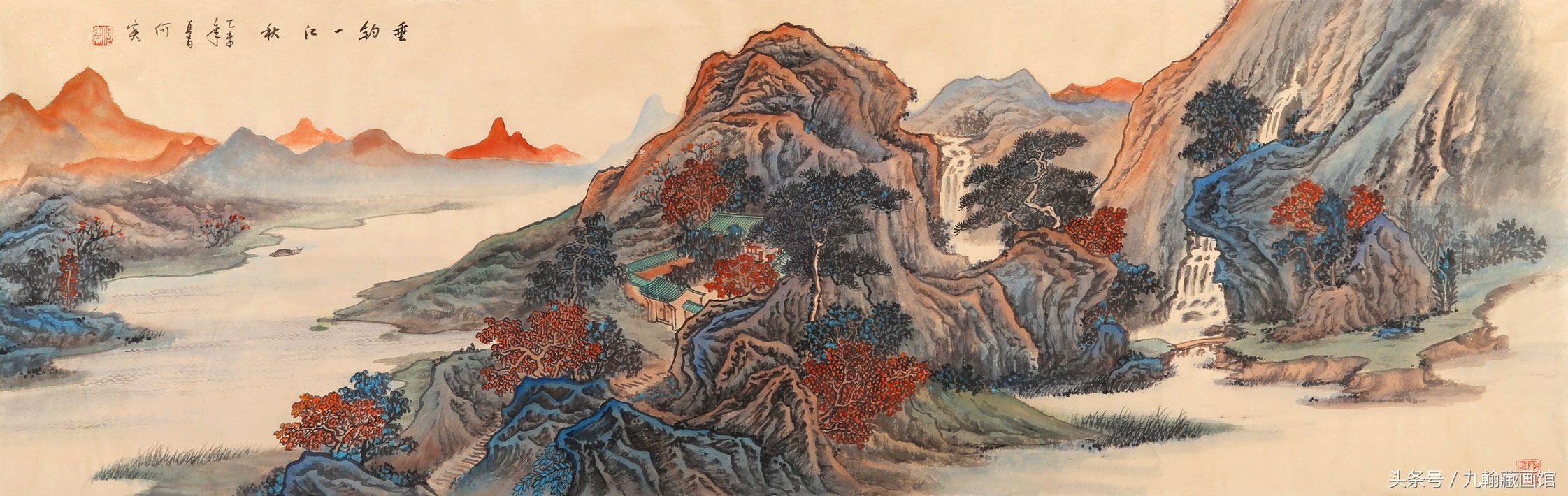 何实山水画欣赏:以诗入画,意象万千!